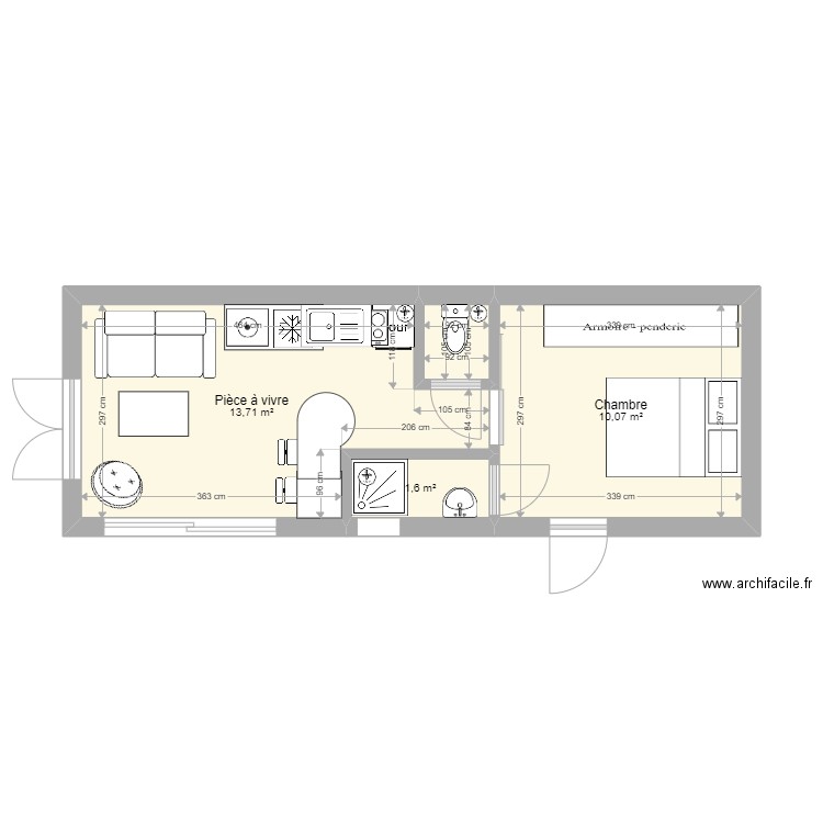 STUDIO MONTA. Plan de 0 pièce et 0 m2