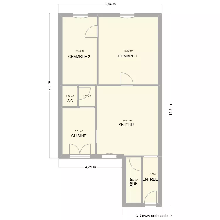 RYMONDET TAMISIER. Plan de 8  et 63 m²