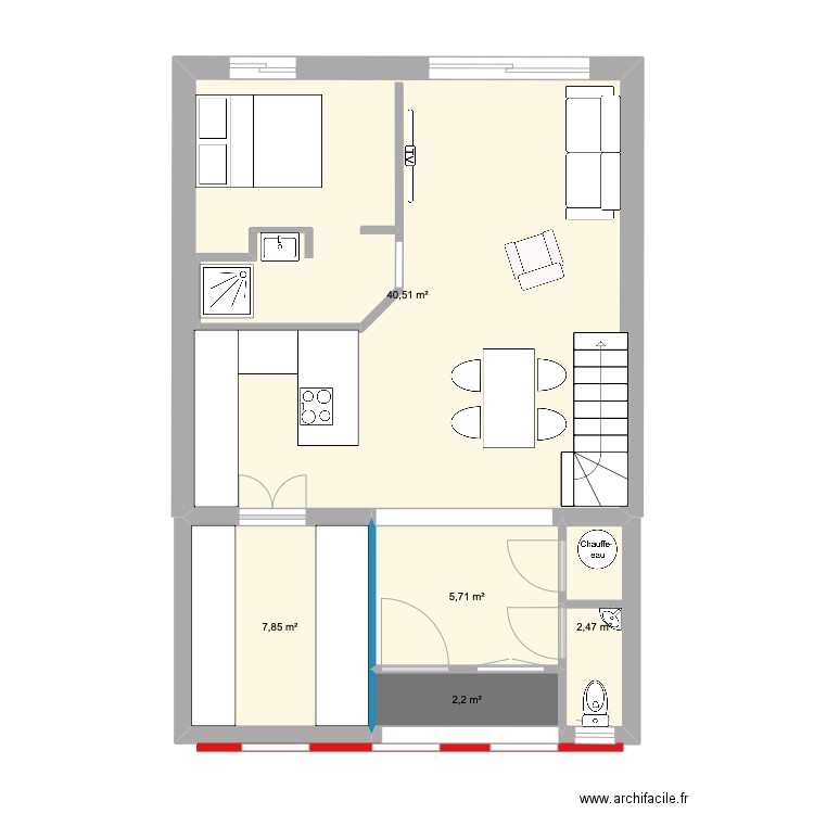 MAISON RDC option 1. Plan de 0 pièce et 0 m2