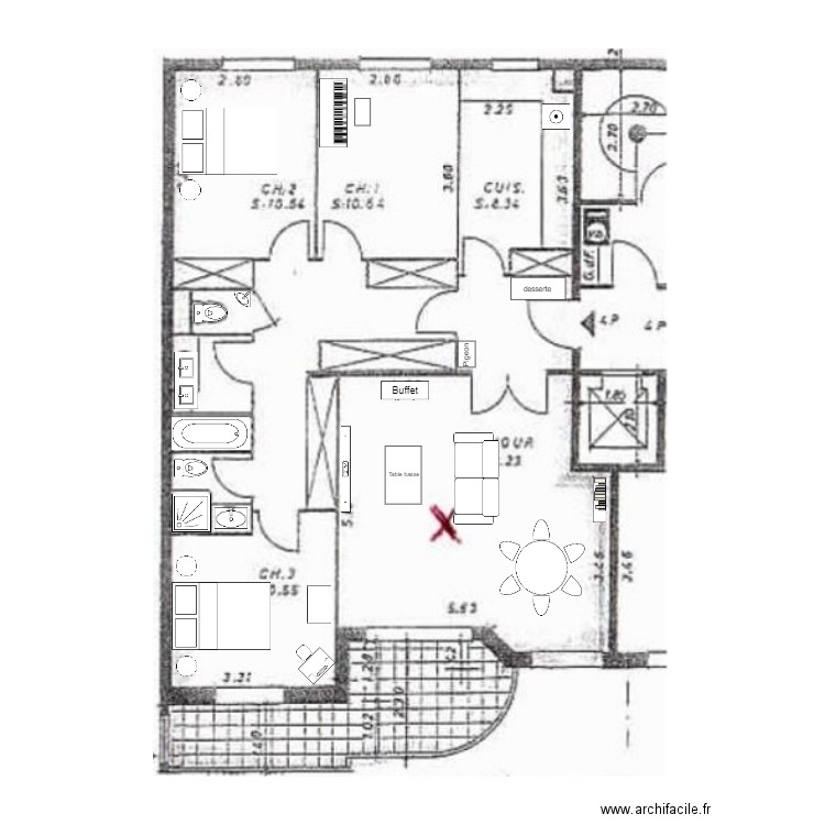 8 Chateaudun. Plan de 0 pièce et 0 m2