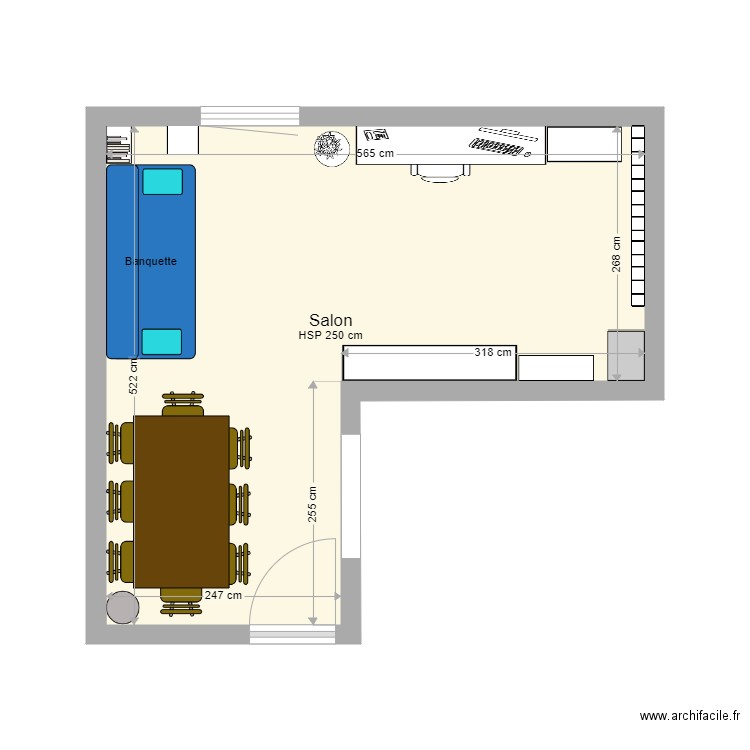 Salon. Plan de 0 pièce et 0 m2