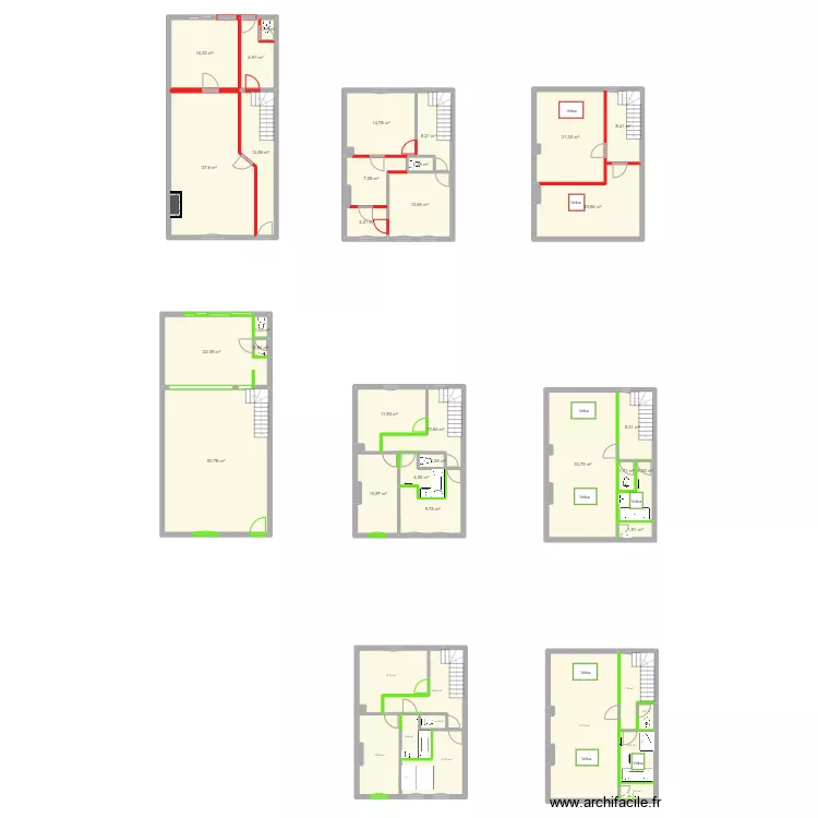 GODARD Reims. Plan de 
