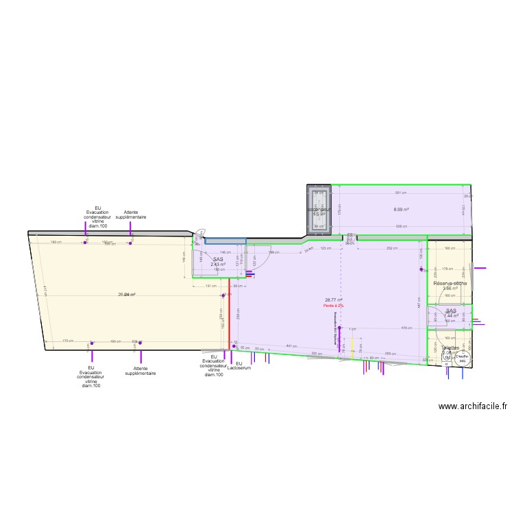 Local Plomberie 4. Plan de 0 pièce et 0 m2