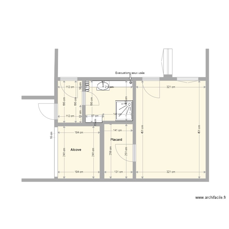 Situation Actuelle. Plan de 0 pièce et 0 m2