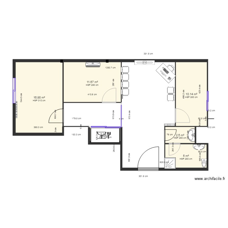 cabinet. Plan de 0 pièce et 0 m2