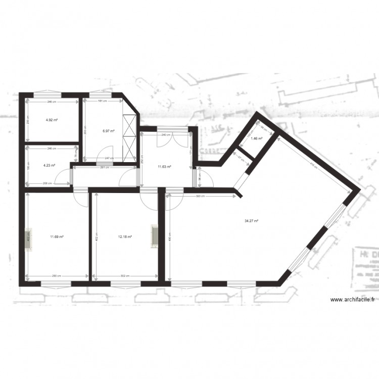 PLAN DUNKERQUE Existant déf. Plan de 0 pièce et 0 m2