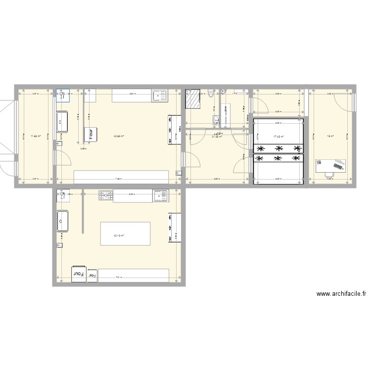 Centrale Kitchen. Plan de 0 pièce et 0 m2