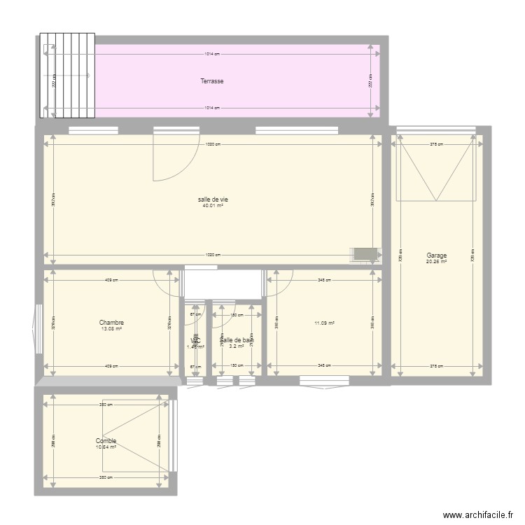 niche 1. Plan de 0 pièce et 0 m2