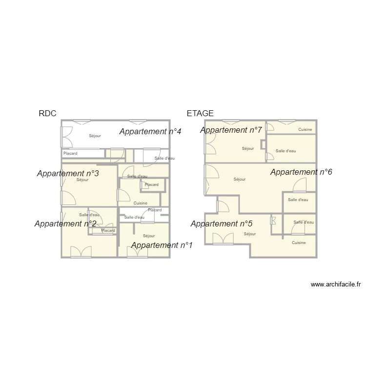 Croquis CLAMA. Plan de 