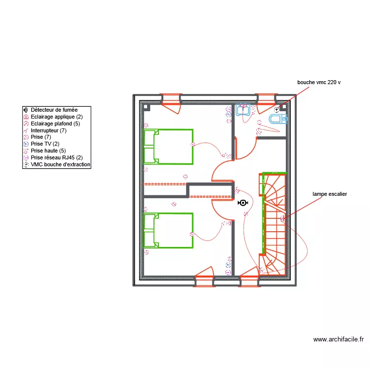 illettes LOT 37 logement 09 ETAGE. Plan de 