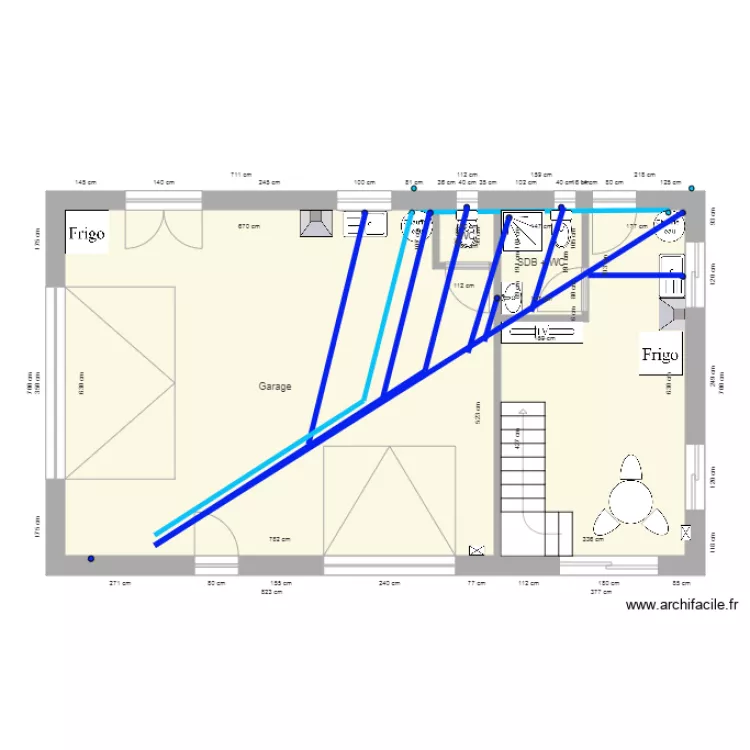Plomberie  Eaux us&eacute;es. Plan de 