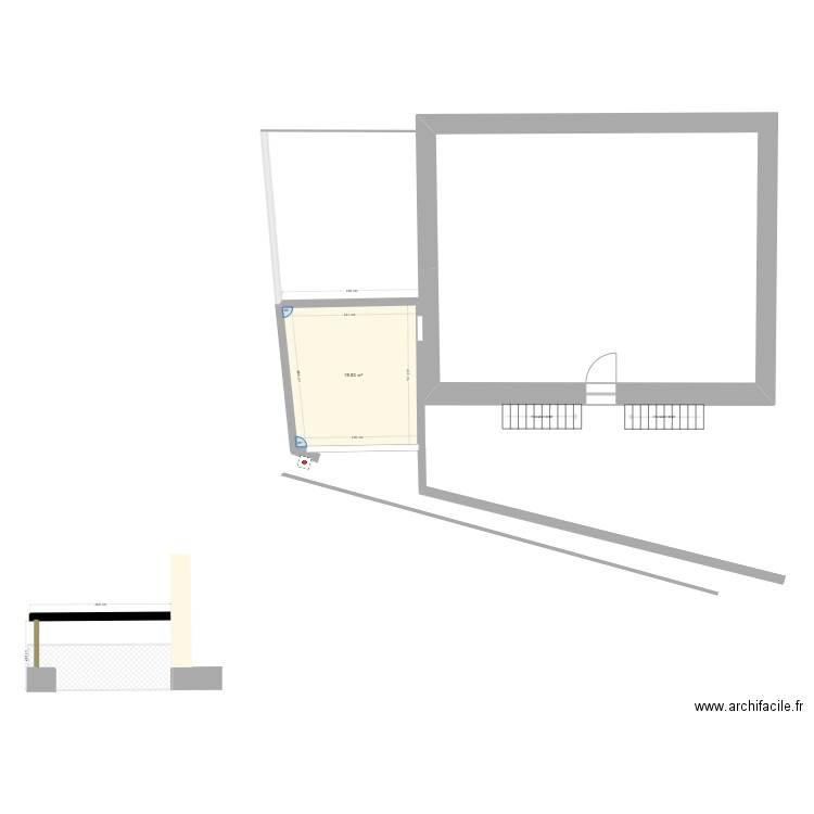 garage. Plan de 0 pièce et 0 m2
