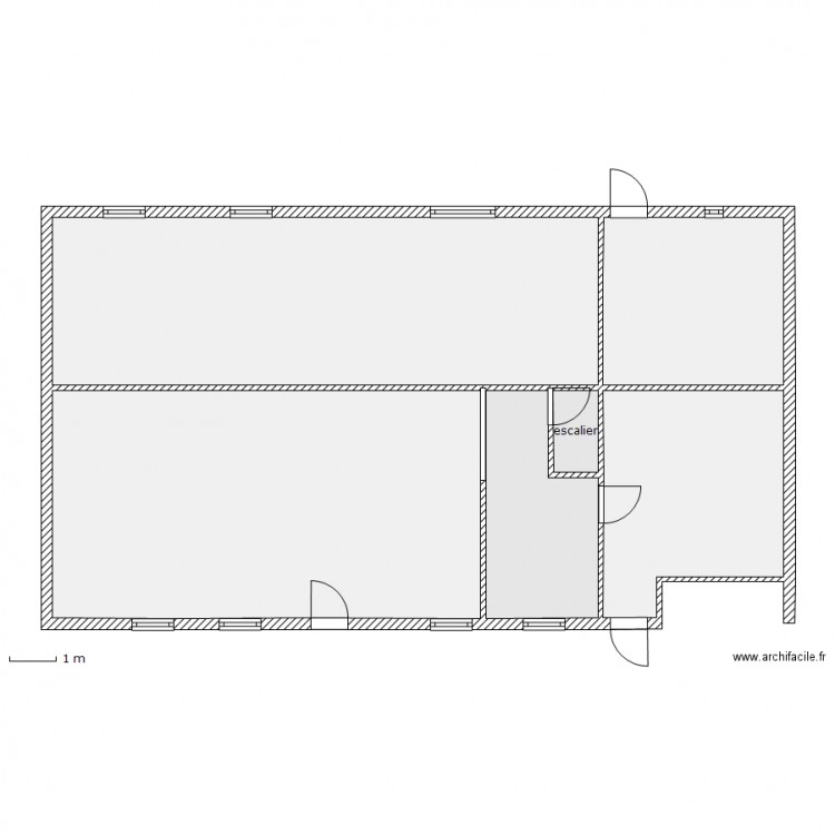 fermette vide 1 bis. Plan de 0 pièce et 0 m2