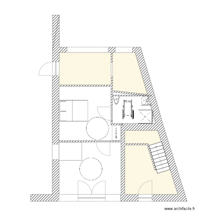 hote. Plan de 0 pièce et 0 m2