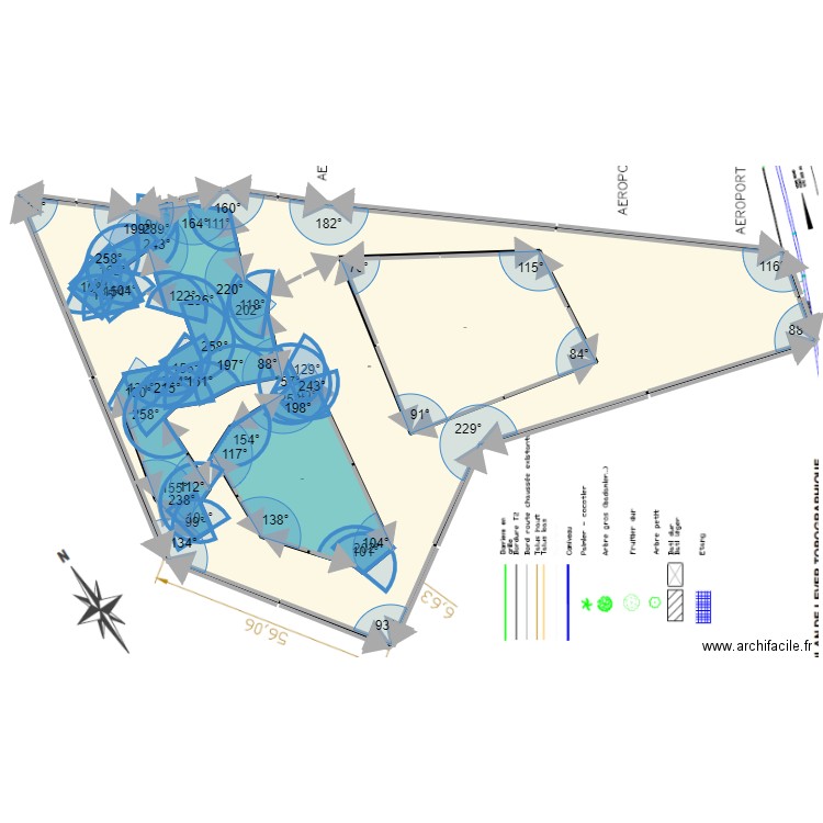 plan YRONDU VAL. Plan de 4 pièces et 4380 m2