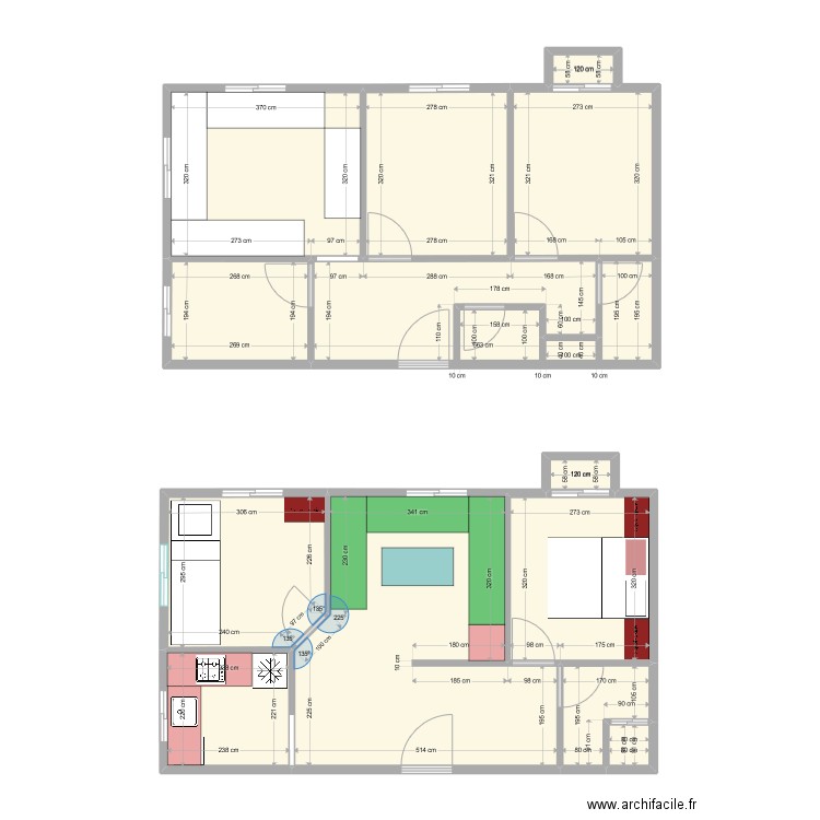 HOUSE E. Plan de 13 pièces et 96 m2