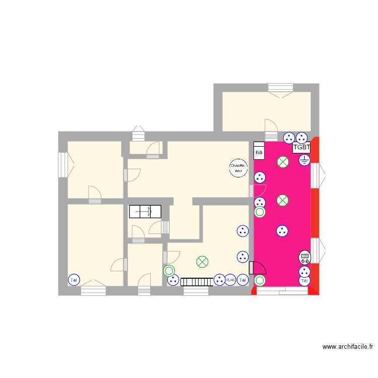 plan etude origninal. Plan de 0 pièce et 0 m2