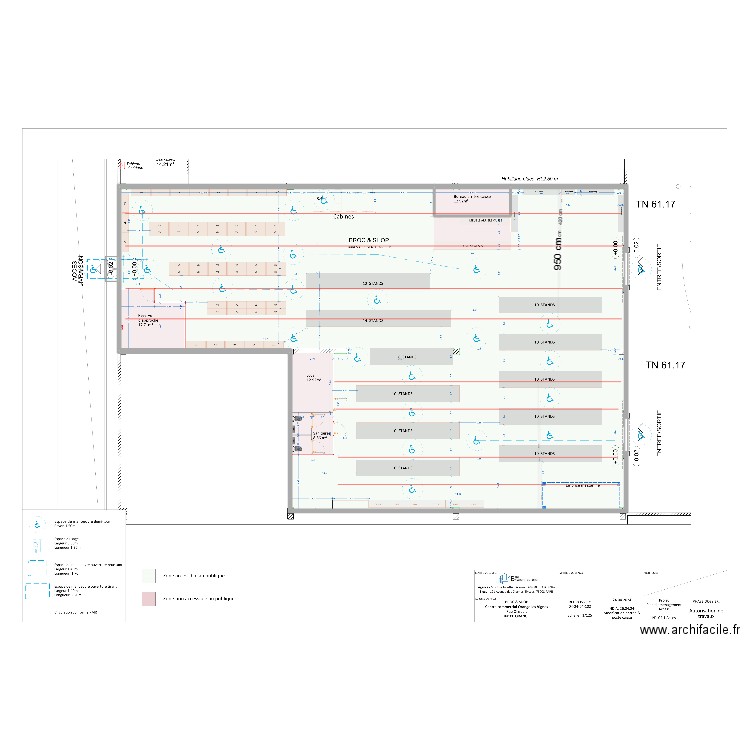 ORANGE LES VIGNES IMPLANTATION RAILS . Plan de 2 pièces et 711 m2