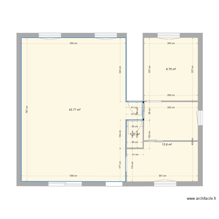 Maison 1. Plan de 0 pièce et 0 m2