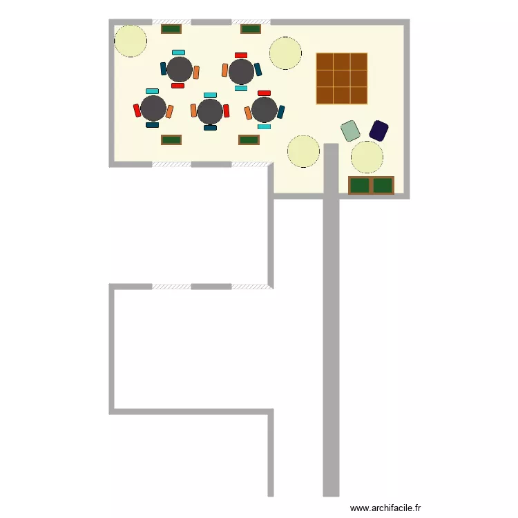 Ext&eacute;rieur LAM. Plan de 