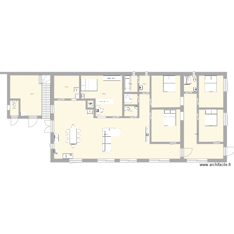 hangar maison japonaise. Plan de 0 pièce et 0 m2