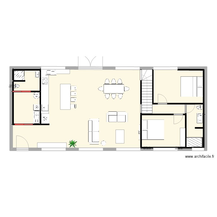 MOUZEIL 4. Plan de 11 pièces et 113 m2