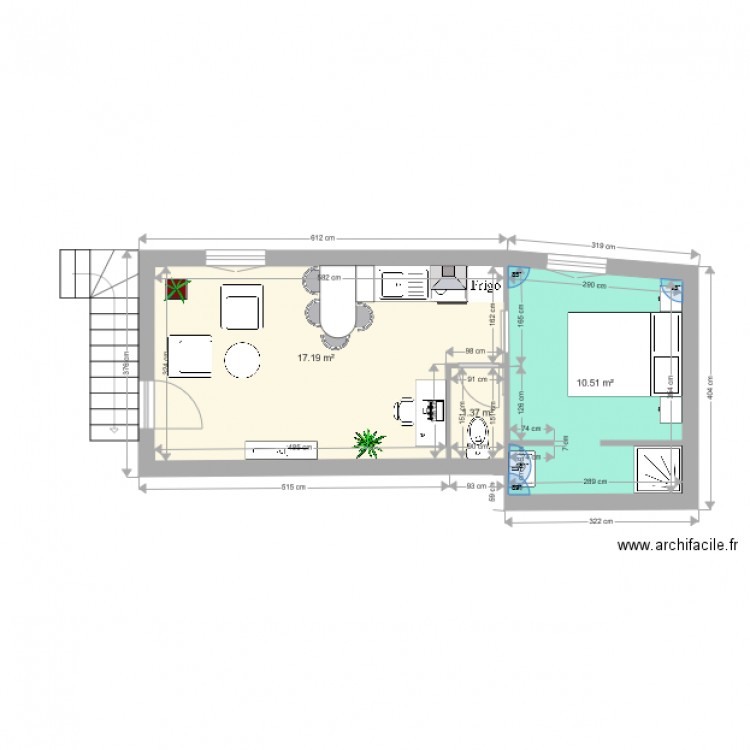 appart 1er étage gauche. Plan de 0 pièce et 0 m2