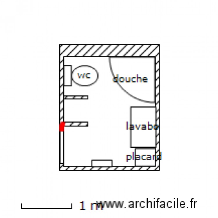 sdb saint gelais. Plan de 0 pièce et 0 m2