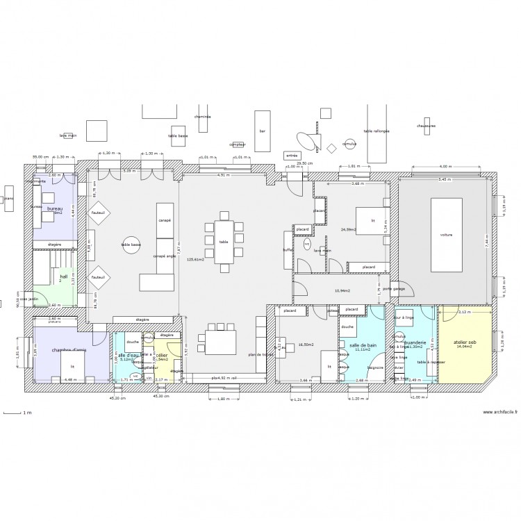 tres grd changement. Plan de 0 pièce et 0 m2