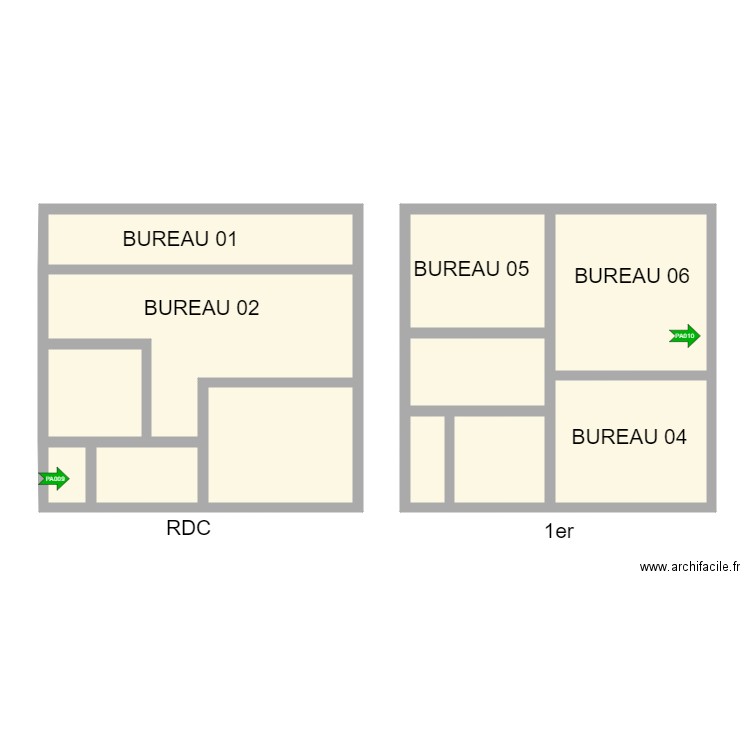 PLAN_RICH02. Plan de 10 pièces et 105 m2