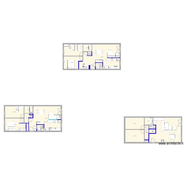 renov appart. Plan de 0 pièce et 0 m2