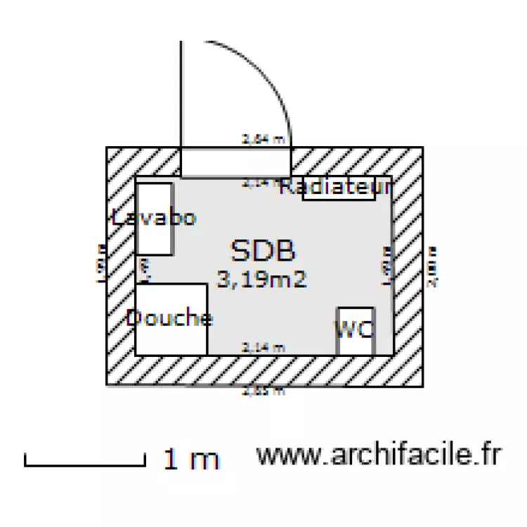 Salle de bains1. Plan de Salle de bains1. Plan de