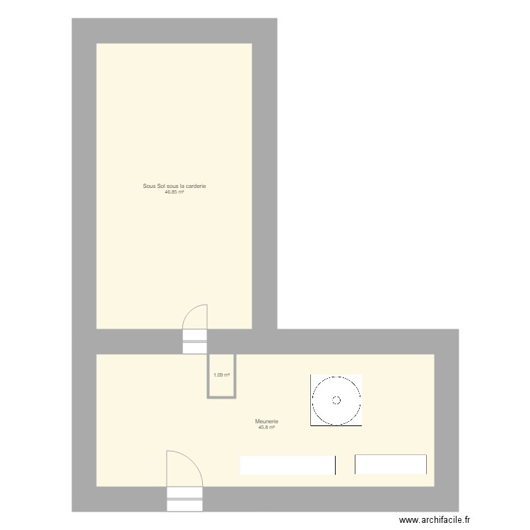 MOULIN Meunerie. Plan de 0 pièce et 0 m2