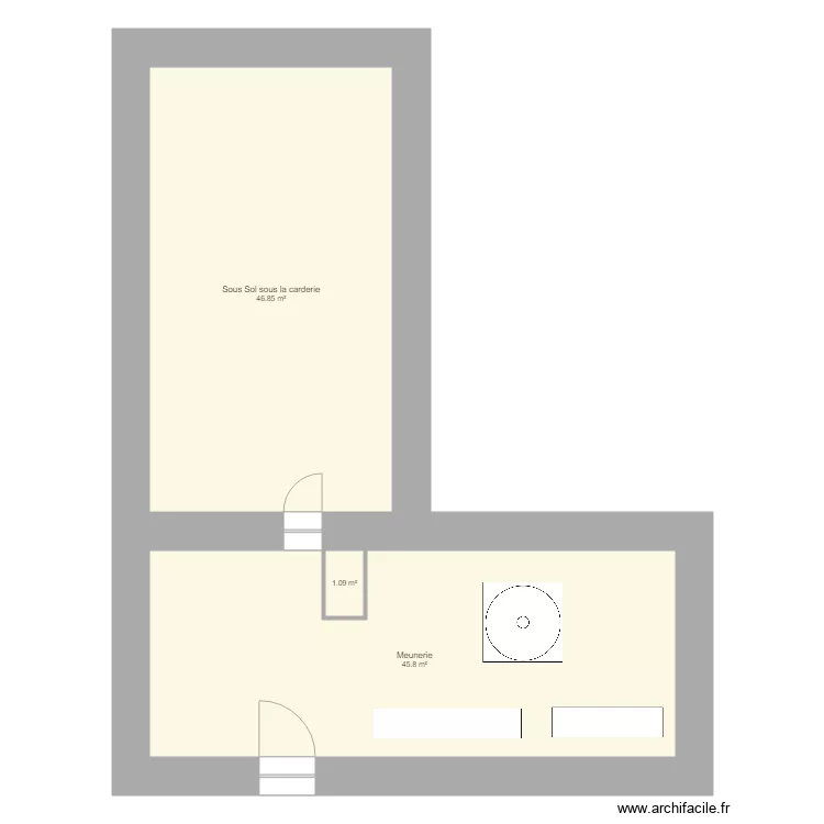 MOULIN Meunerie. Plan de 