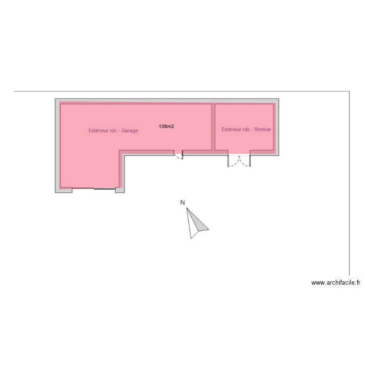 laudun rdc dep. Plan de 0 pièce et 0 m2