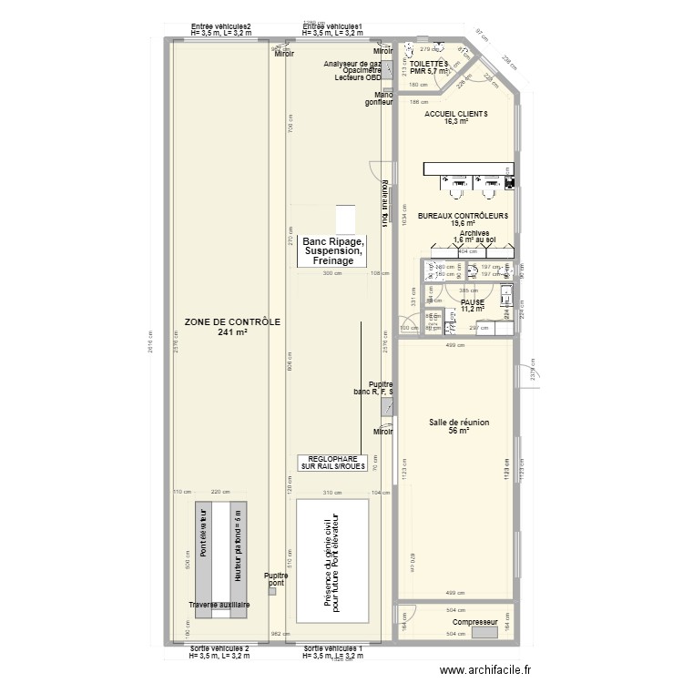 CCT VL AUTO BILAN PONTOIS. Plan de 12 pièces et 371 m2