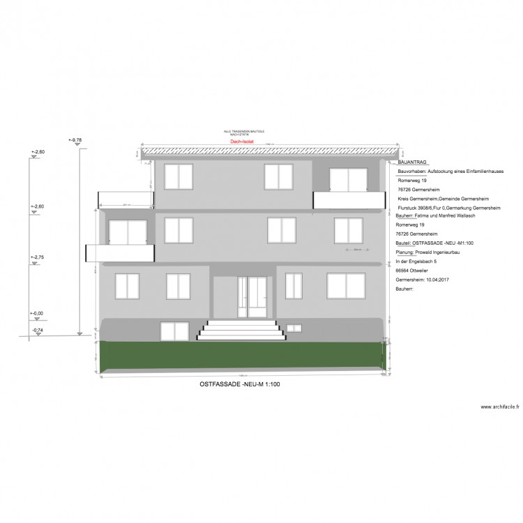 Wallasch  facade EST. Plan de 0 pièce et 0 m2