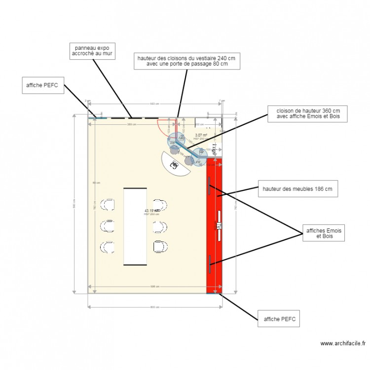 salon V3. Plan de 0 pièce et 0 m2