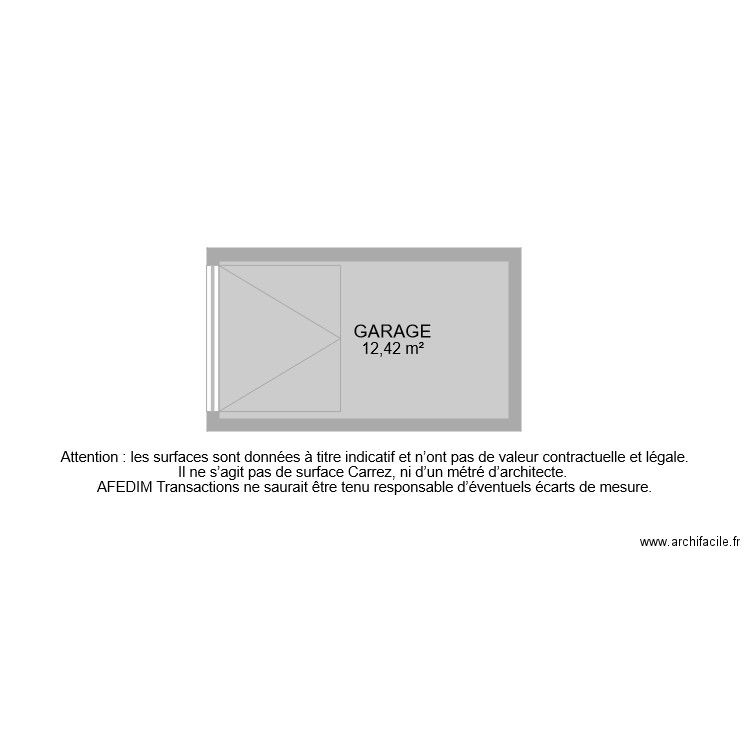 BI 8356 GARAGE. Plan de 0 pièce et 0 m2