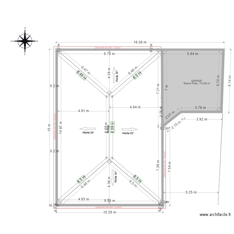 Plan de toiture MAJ DEF JUILLET 2021. Plan de 0 pièce et 0 m2