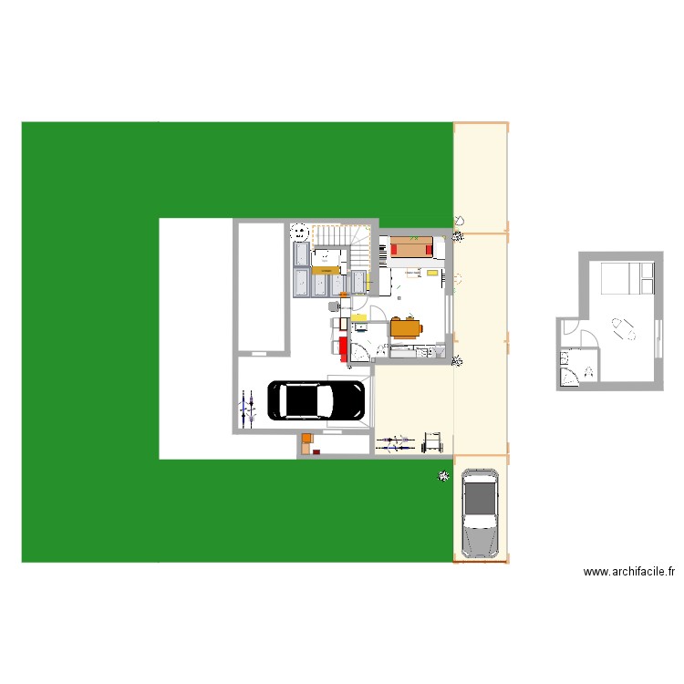 Rez de chaussée. Plan de 0 pièce et 0 m2