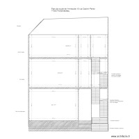 plan de coupe maison 2 etages