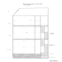 plan de coupe maison 2 etages