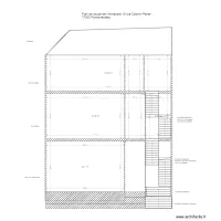 plan de coupe maison 2 etages