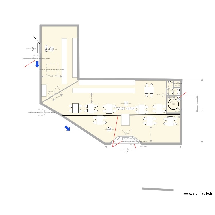 beaujoire travaux2. Plan de 4 pièces et 157 m2