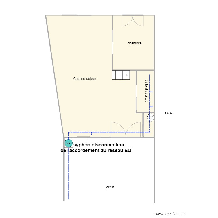 sci mobilier ASS. Plan de 4 pièces et 53 m2