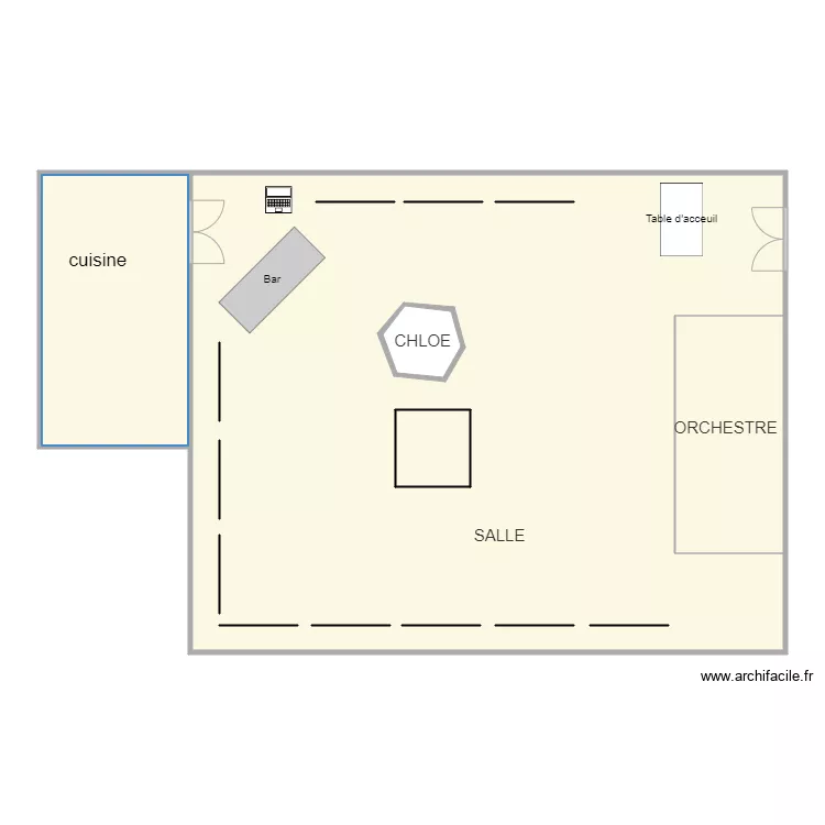 plan de salle . Plan de 