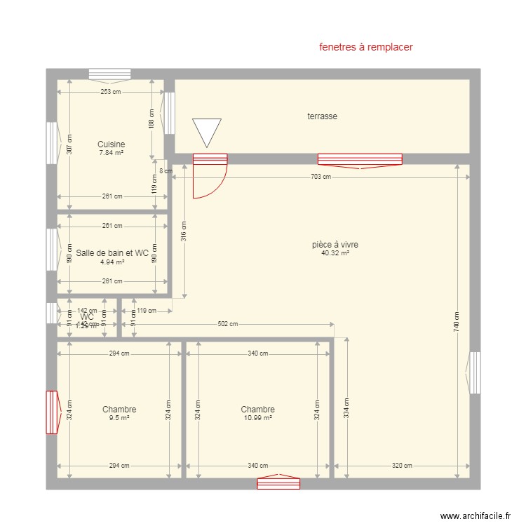 BACCONIN. Plan de 0 pièce et 0 m2