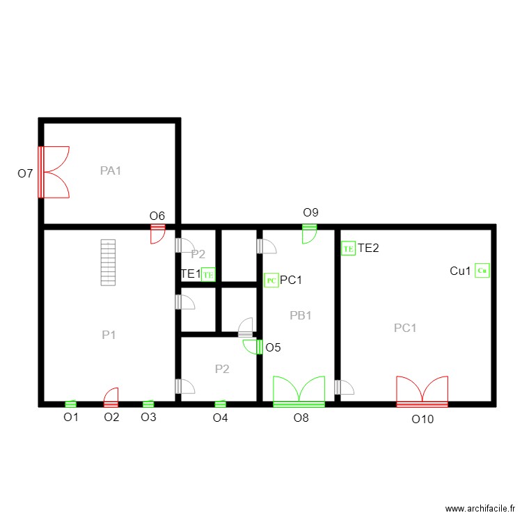 GR0011logement. Plan de 0 pièce et 0 m2