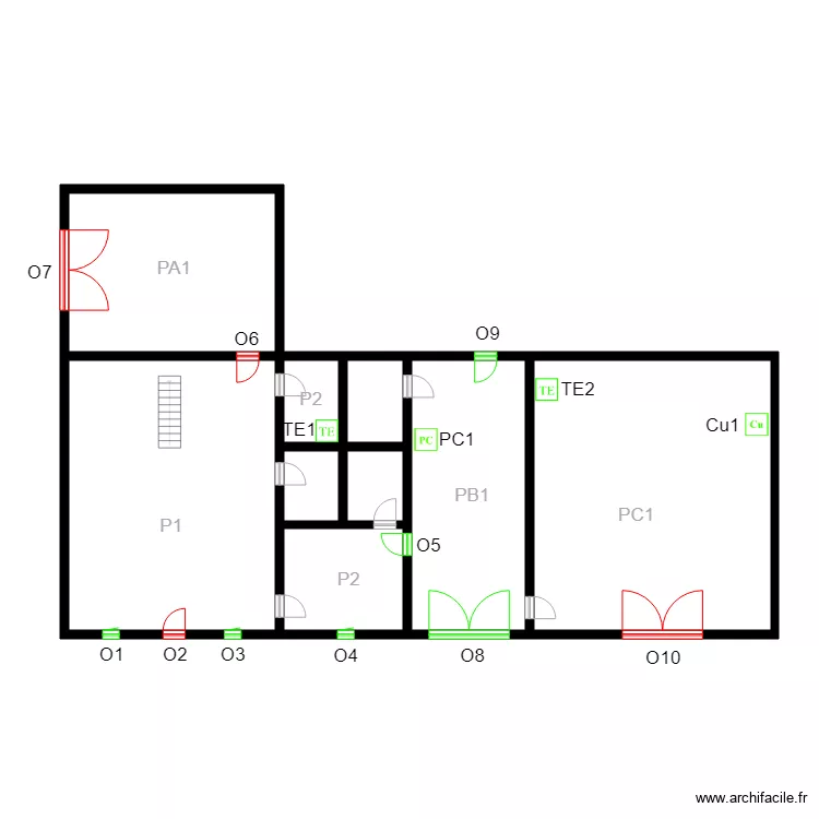GR0011logement. Plan de 